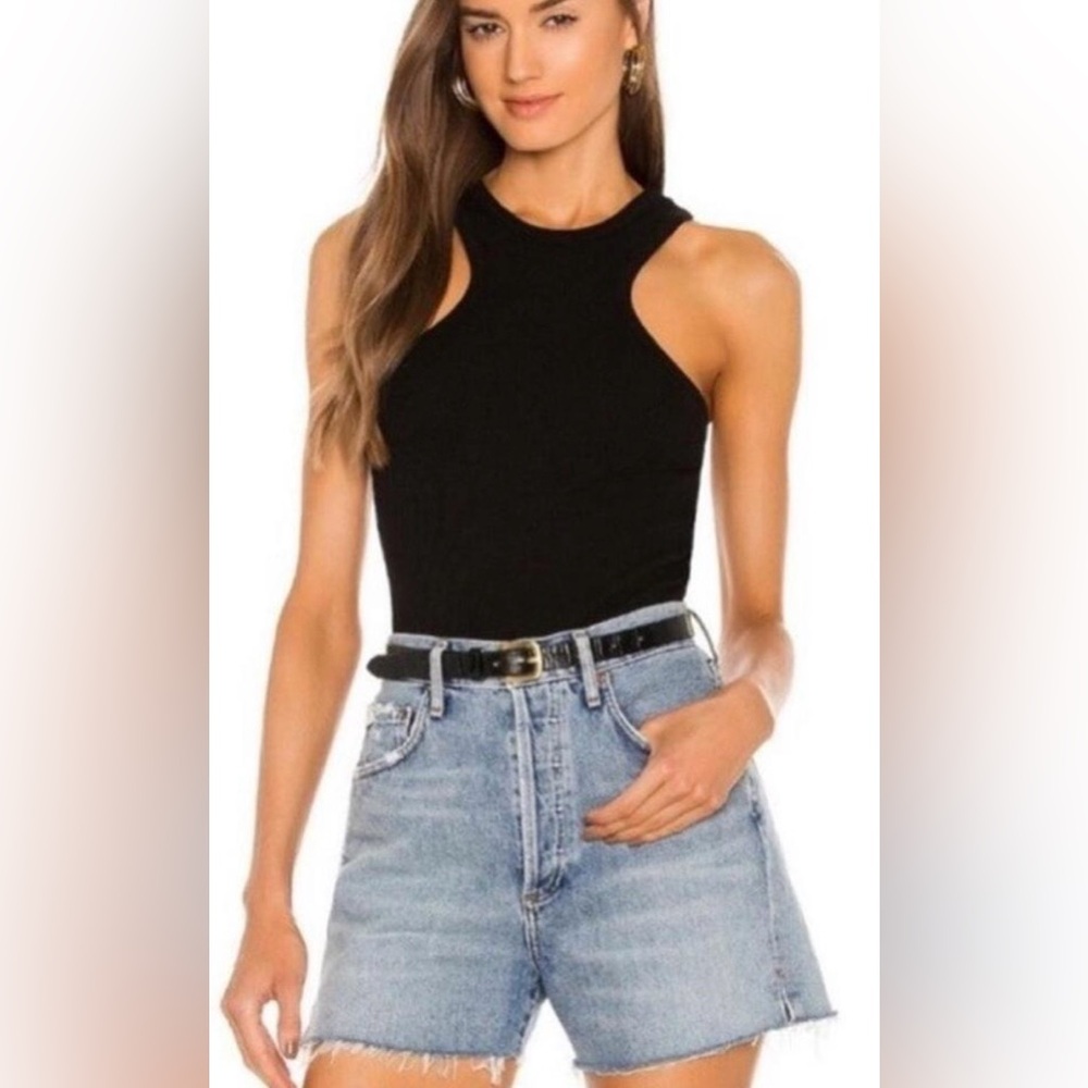 AGOLDE Bea Black Sleeveless Women's Top
